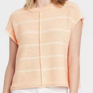 Women's Crewneck Extended Shoulder Sweater Vest